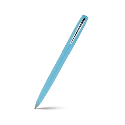 Fisher Space M4BL/CT Cap-O-Matic Military Non-Reflective Ballpoint pen with chrome clip Matte Blue
