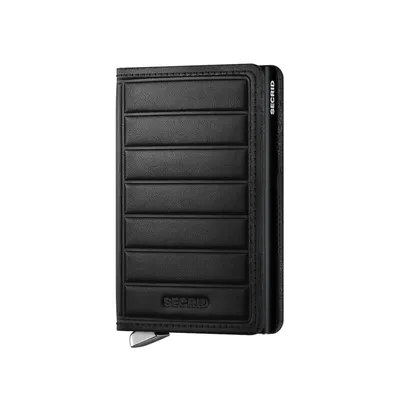 Secrid Slimwallet Embossed Lines Sei-Black