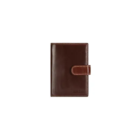 Jekyll & Hide Oxford Money clip Passport Holder - Mocha