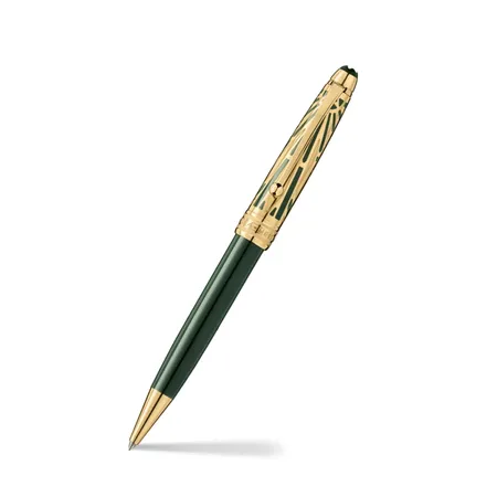 Montblanc 131352 MeisterstÃ¼ck The Origin Collection Doue Classic Ballpoint Pen - Green With Gold Trims