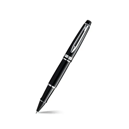 Waterman Expert Black Chrome Trim Rollerball Pen