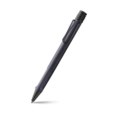 Lamy Safari Steel Black Ballpoint Pen - Special Edition
