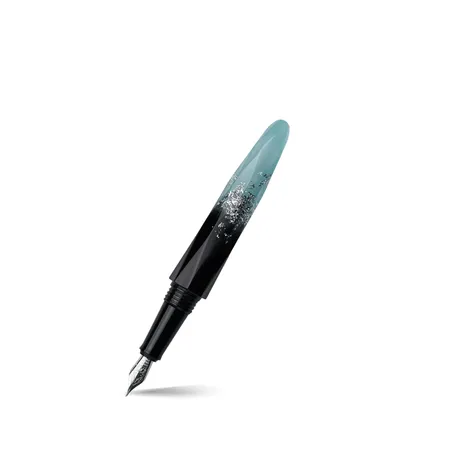 Benu Briolette Luminous Blue Fountain Pen - Fine