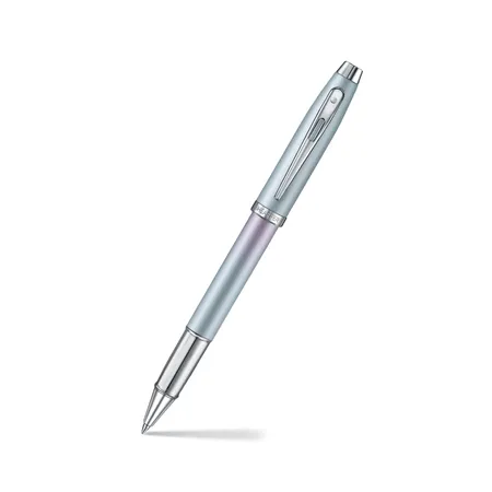 Sheaffer Expressions 100 9376 Blue and Pink Pearlised Gradient Rollerball Pen with Chrome-plated Trims