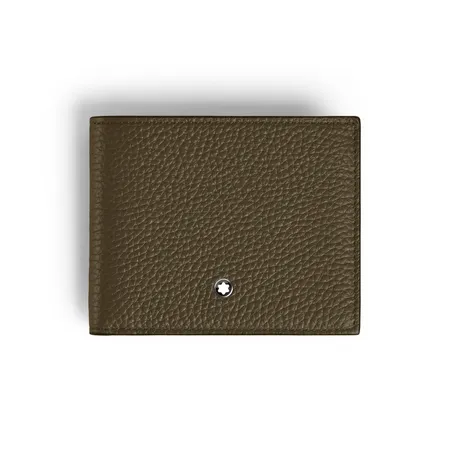 Montblanc Grain 4CC Wallet with Coin Case - Khaki