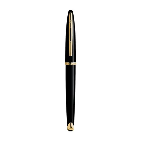 Waterman CarÃ¨ne Black Sea with Golden Trim Fountain Pen-Medium