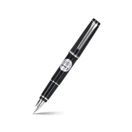 Pilot 2120 Falcon Black with Rhodium-Plated Trims, Soft Fountain Pen-Medium