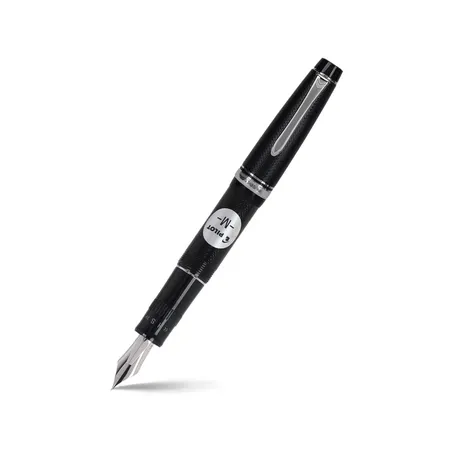 Pilot 2294 Justus 95 Net Black with Silver Trims Fountain Pen-Medium