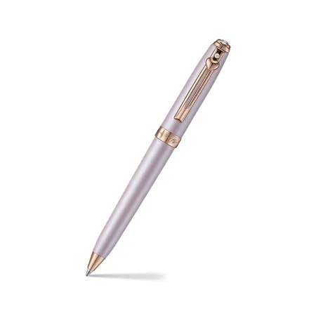 Sheaffer Emily in Paris Prelude Mini 9810 Pastel Pink Ballpoint Pen and PVD Rose Gold Trims with
Heart Emblem and Swarovski Crystal
