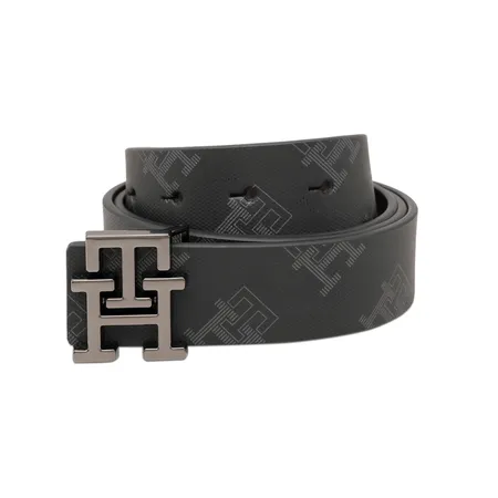 Tommy Hilfiger Black & Brown Bishop Reversible Belt - Small(32
