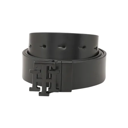 Tommy Hilfiger Black & Black Marfa Reversible Belt - Small(32