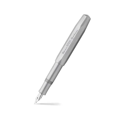 Kaweco Steel Sport Exclusive Stainless Steel Fountain Pen-Medium
