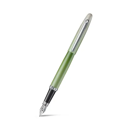 Sheaffer VFM 9431 Matcha Edition Green Ombre Gradient Fountain Pen with Chrome-plated Trims (Fine)