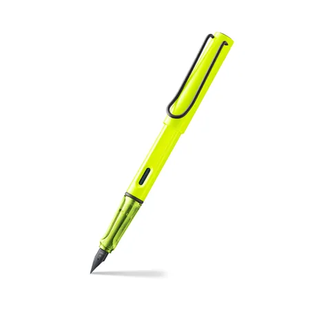 Lamy Safari Rondo Neon Yellow Fountain Pen-Medium