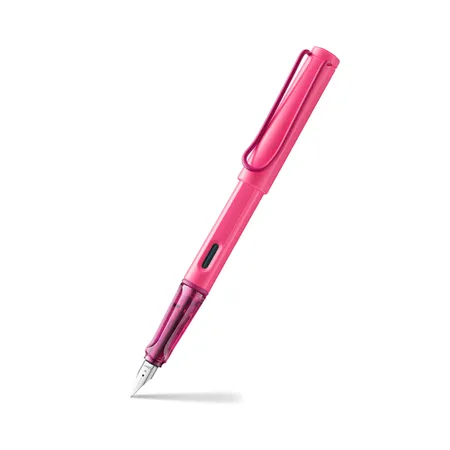 Lamy Safari Rondo Neon Pink Fountain Pen-Medium