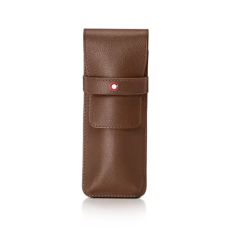 Sheaffer Tan Leather 2 Pen case