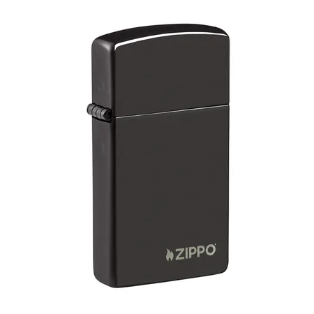 Zippo Lighter Slim High Polish Blacktest