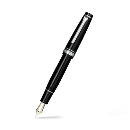 Sailor Professional Gear Fountain Pen (21K Music) Black with Rhodium-plated Trims