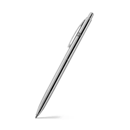 Fisher Space CH4 Shuttle Ballpoint pen with Click and release button mechanism Chrome