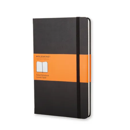 Moleskine Classic Pocket Size Hard Cover Notebook (Ruled) - Black