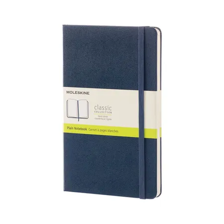 Moleskine Classic Notebook Plain Hard Cover Large Sapphire Blue