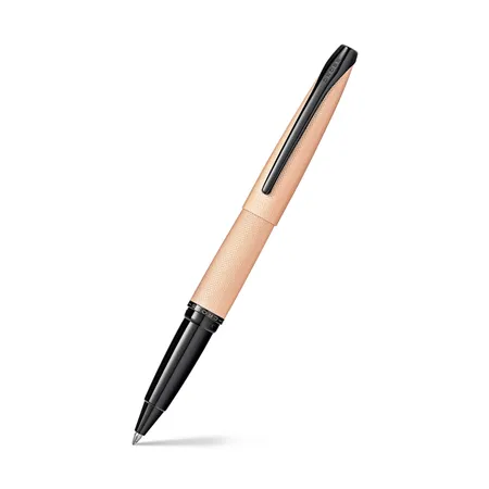 Cross 885-42 ATX Rollerball Pen Brushed Rose Gold With Black Trims