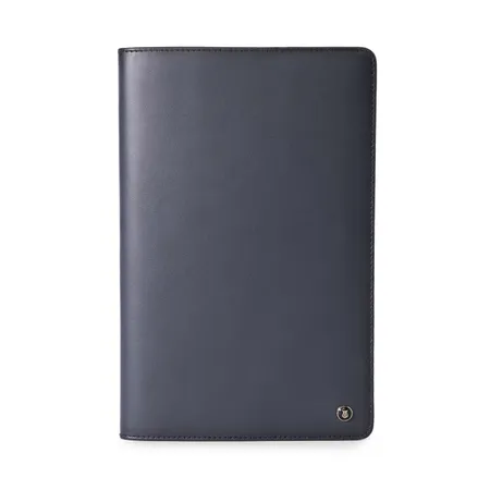 Lapis Bard Ducorium A5 Leather Notebook Jacket - Navy Blue