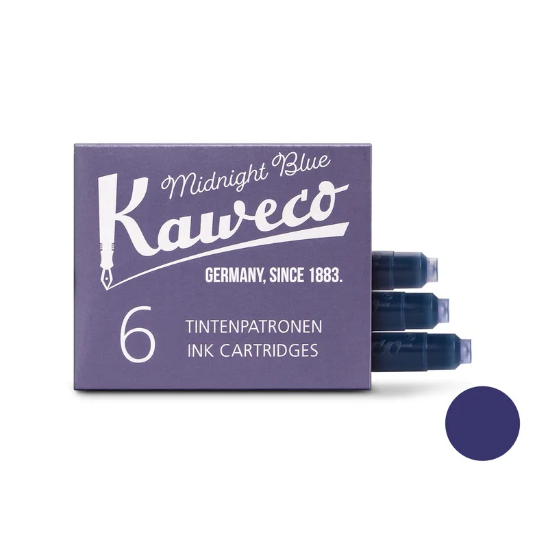 Kaweco Ink Cartridges Pack of 6 - Midnight Blue