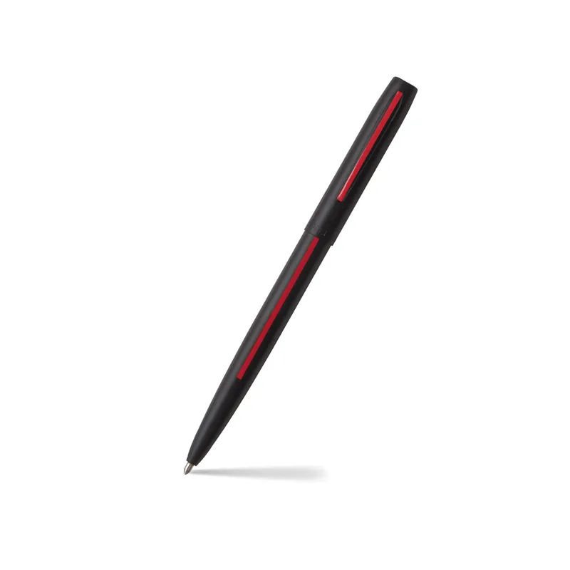 Fisher Space Non-Reflective Cap-O-Matic Firefighter Ballpoint Pen Matte Black and Red