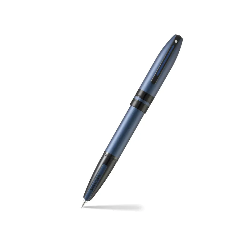 Sheaffer ICON 9110 Metalic Blue Fountain Pen With Gloss Black PVD Trim - Medium