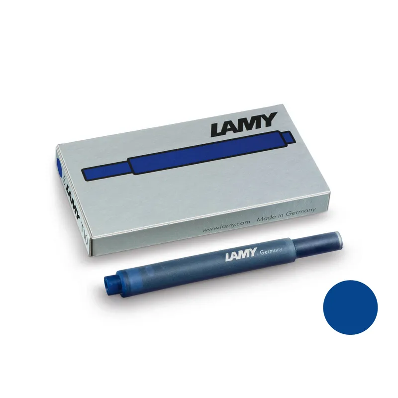 Lamy T10 Ink Cartridges Pack Of 5 Blue-Black