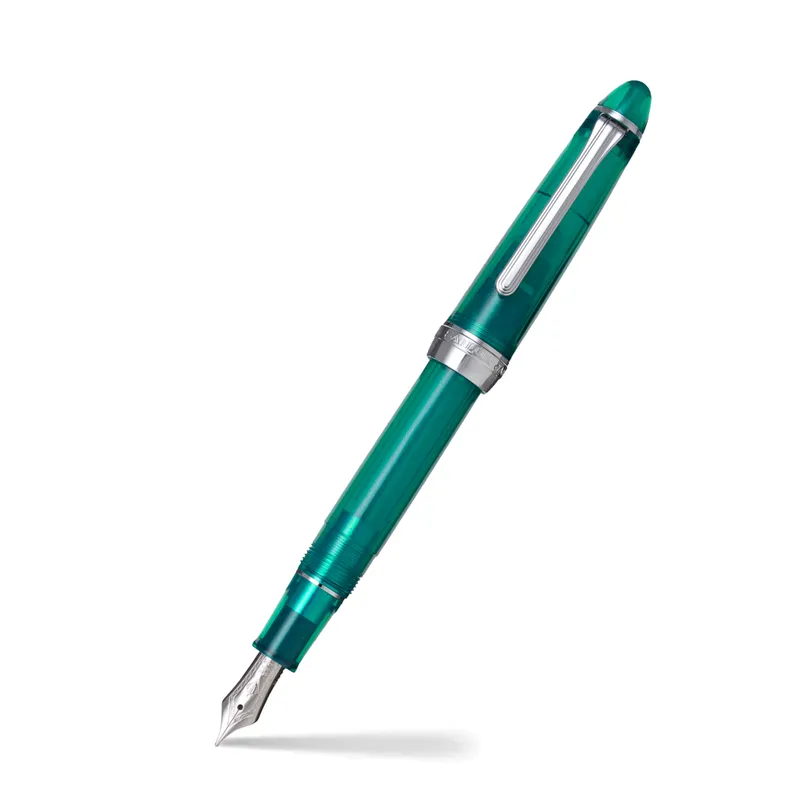 Sailor Limited Edition Jellyfish 'OhWan' Fountain Pen (14K Medium) - Teal With Rhodium Trims