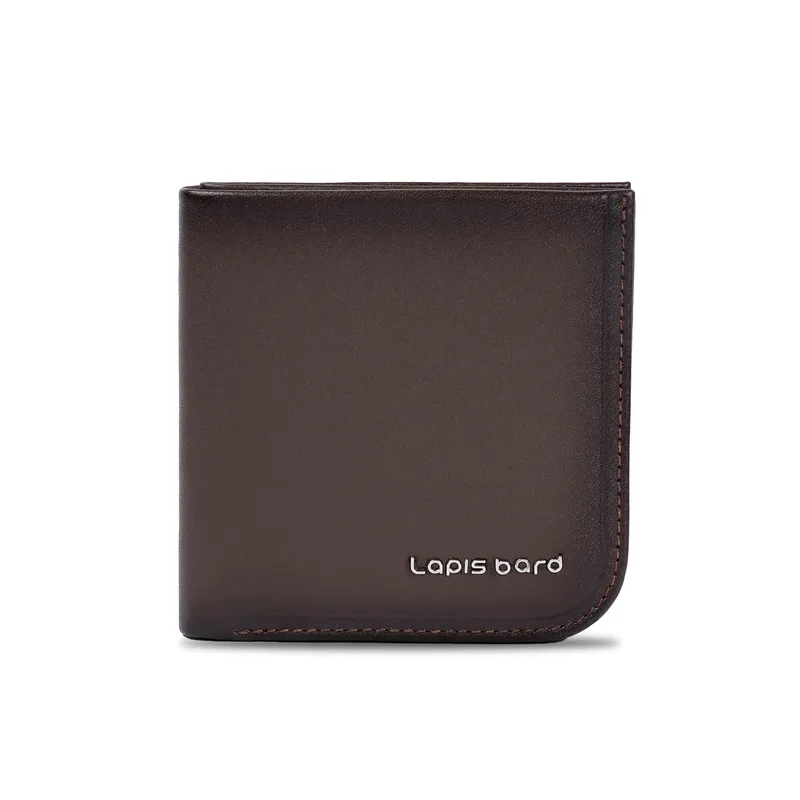 Lapis Bard Aster Bi-Fold wallet with coint pocket - Dark Brown