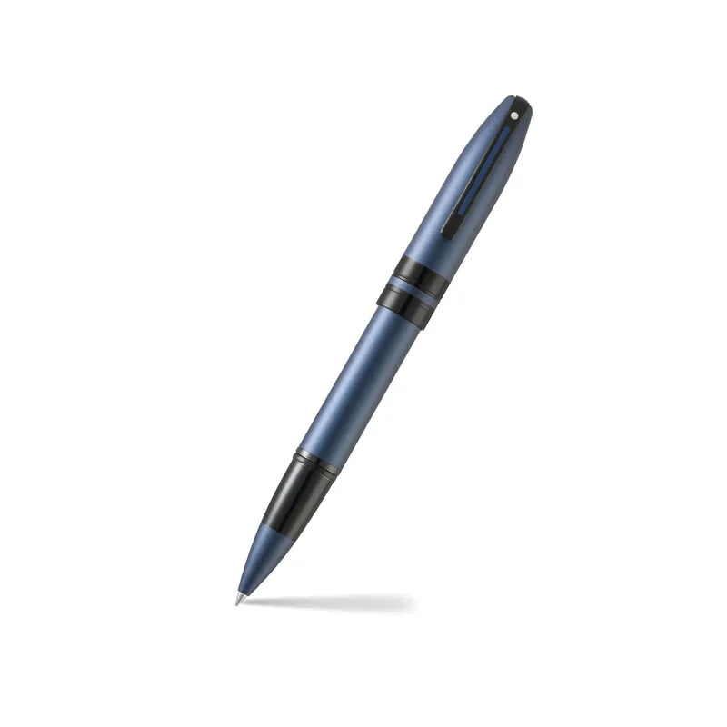 Sheaffer ICON 9110 Metalic Blue Rollerball Pen With Gloss Black PVD Trim