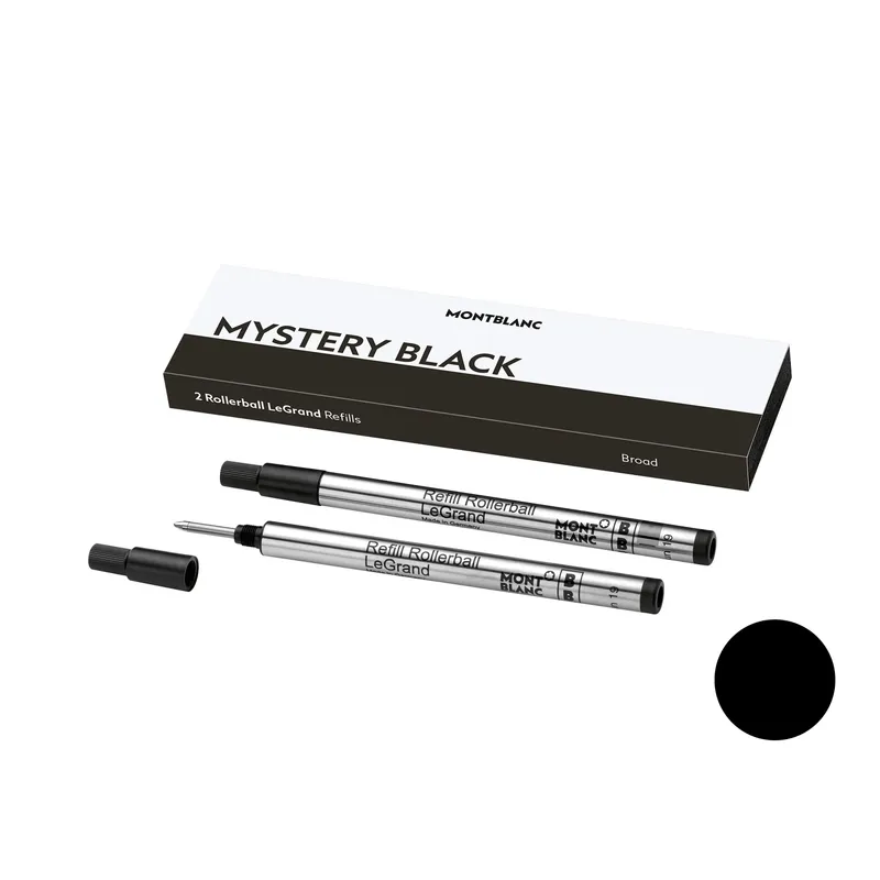 Montblanc 128226 Legrand Rollerball Refill Broad (Pack Of 2) - Mystery Black