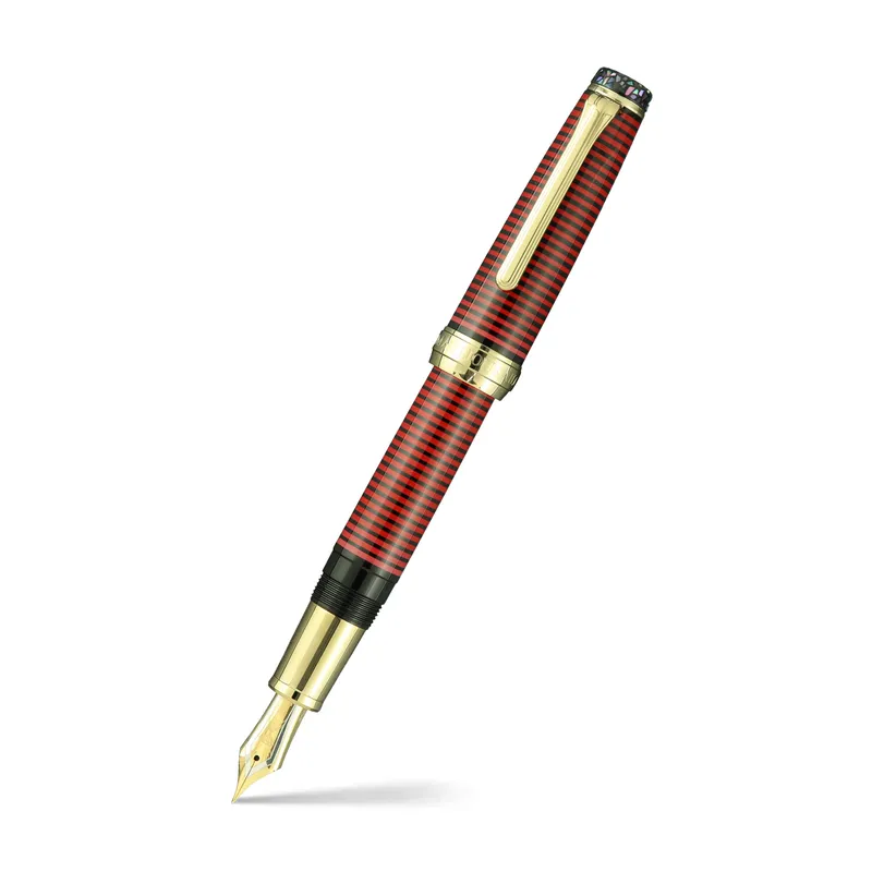 Sailor Limited Edition Wajima Bijou II Fountain Pen (21K Fine) - Red With Gold Trims