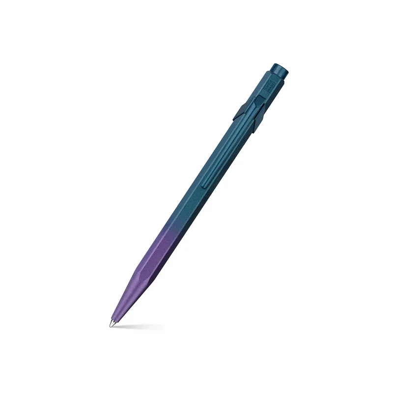 Caran d'Ache 849 Claim Your Style Ed. 5, purple ocean in grey slimpack Ballpoint Pen