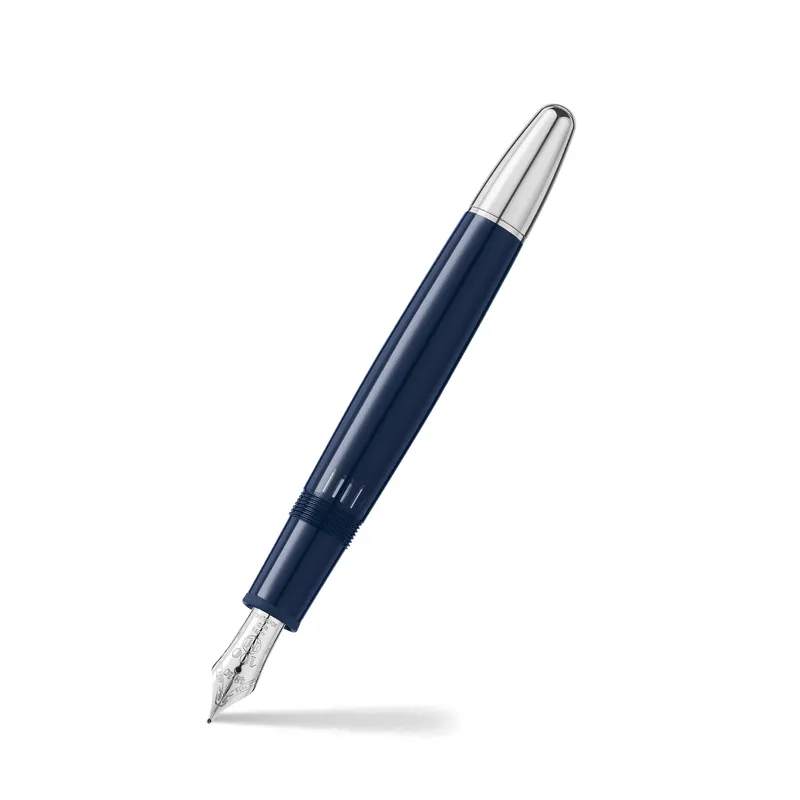 Montblanc 131346 MeisterstÃ¼ck The Origin Collection Doue Legrand Fountain Pen (14K Medium) - Blue With Platinum Trims