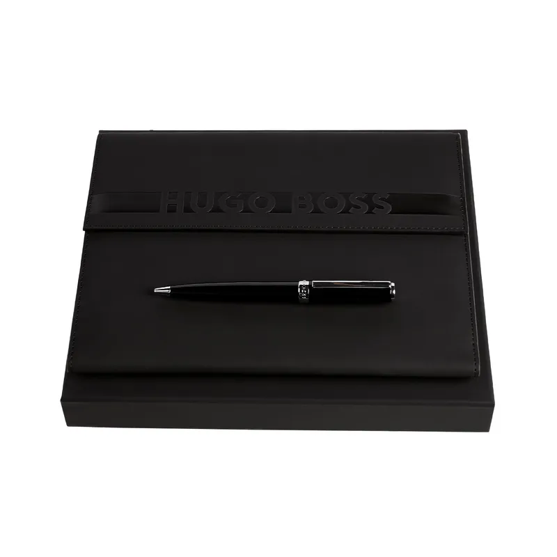 Hugo Boss Set Iconic HPBM309A Ballpoint Pen & Folder A5