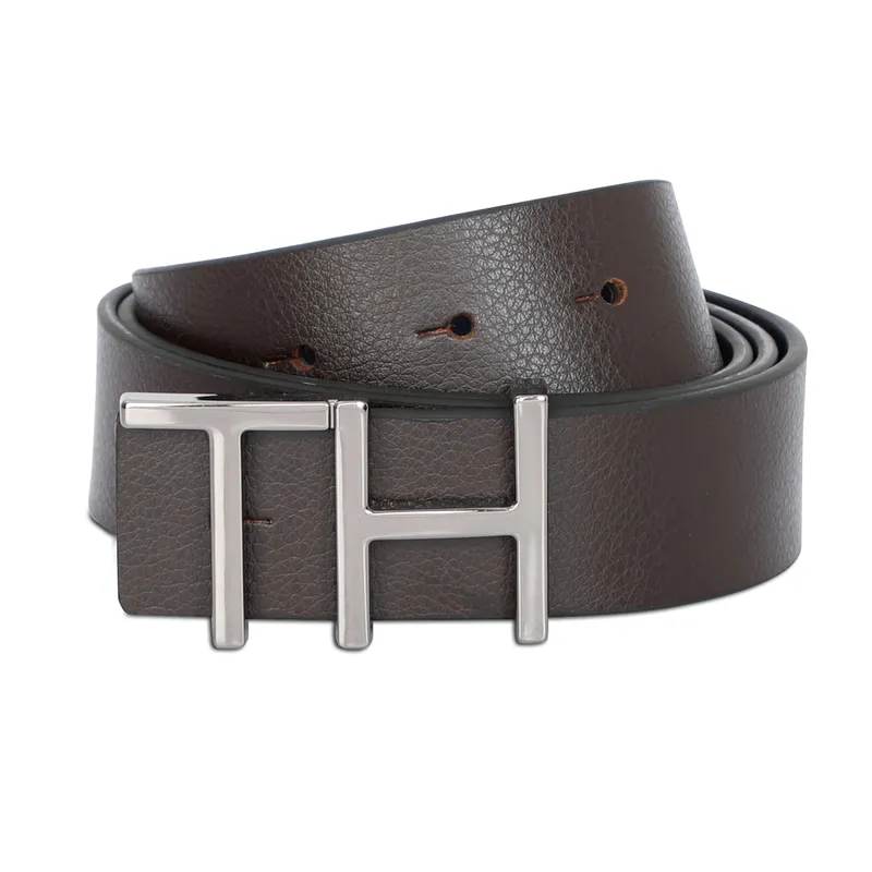Tommy Hilfiger Cusack Reversible Semi Formal Belt Medium - Brown And Navy