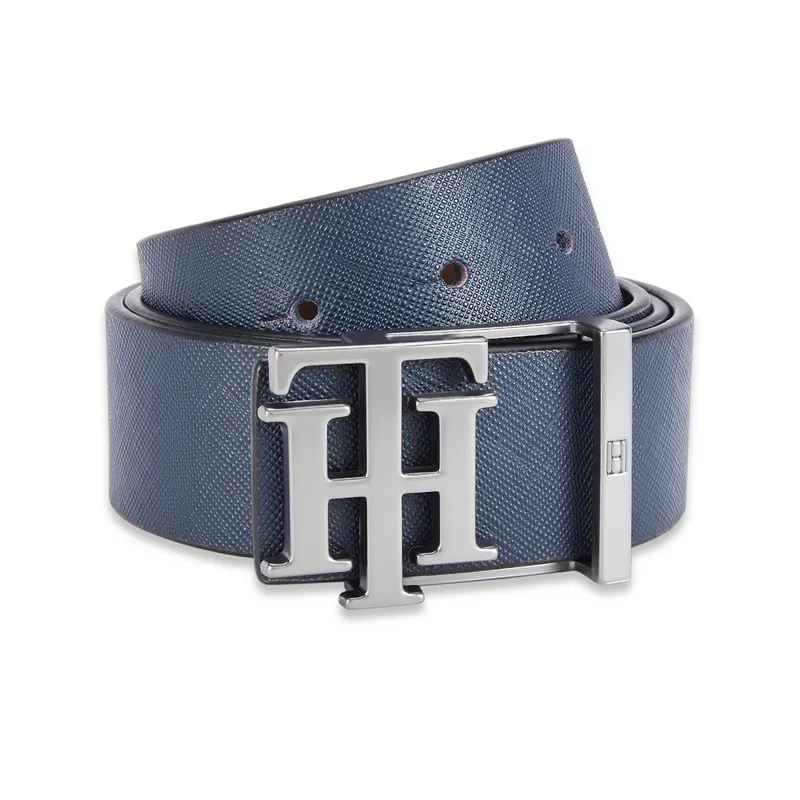 Tommy Hilfiger Hobro Reversible Casual Belt Extra Large - Navy And Brown