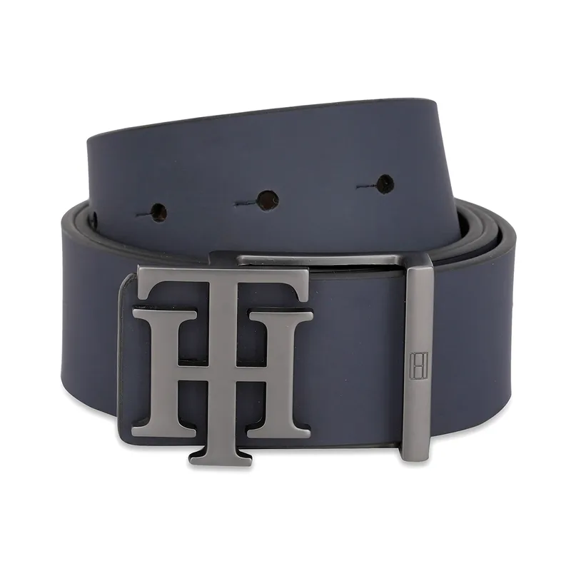 Tommy Hilfiger Simsbury Reversible Casual Belt Medium - Navy And Brown