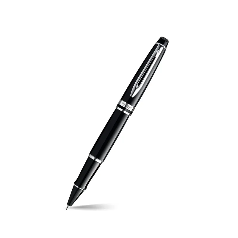 Waterman Expert Stainless Steel Chrome Trim Rollerball Pen