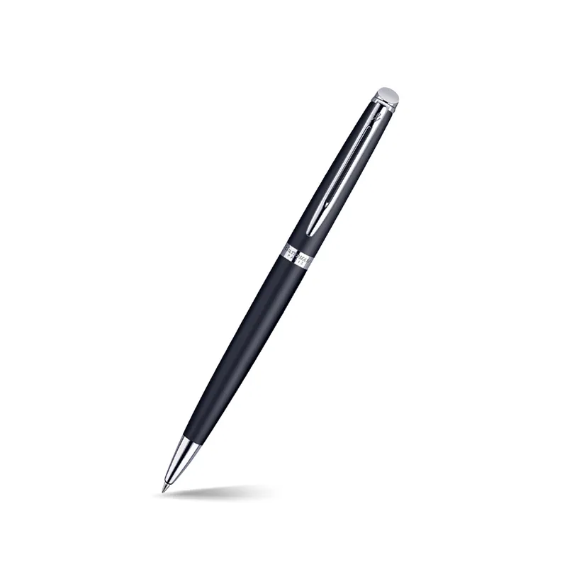 Waterman Hemisphere Matte Black Chrome Trim Ballpoint Pen