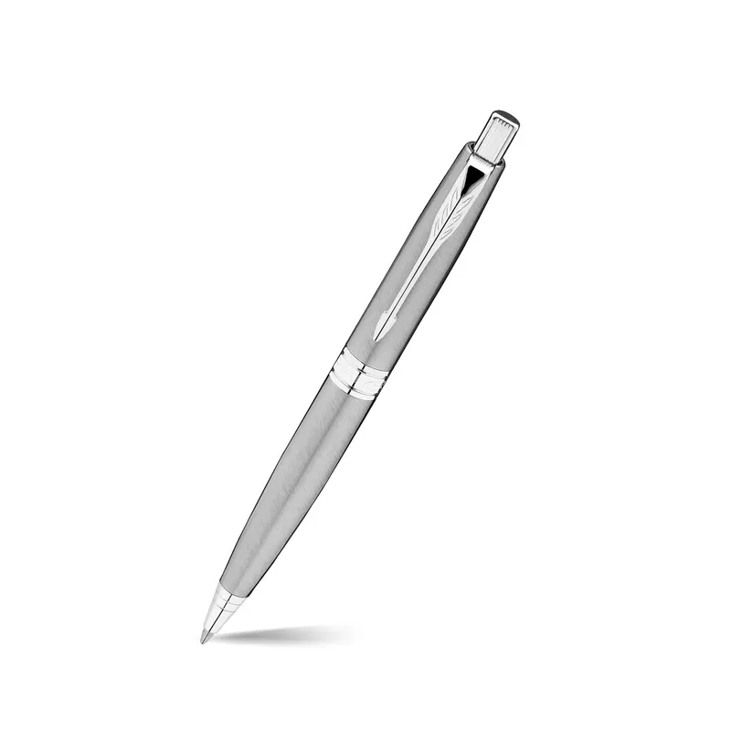 Parker Aster Brushed Metal Chrome Trim Ballpoint Pen