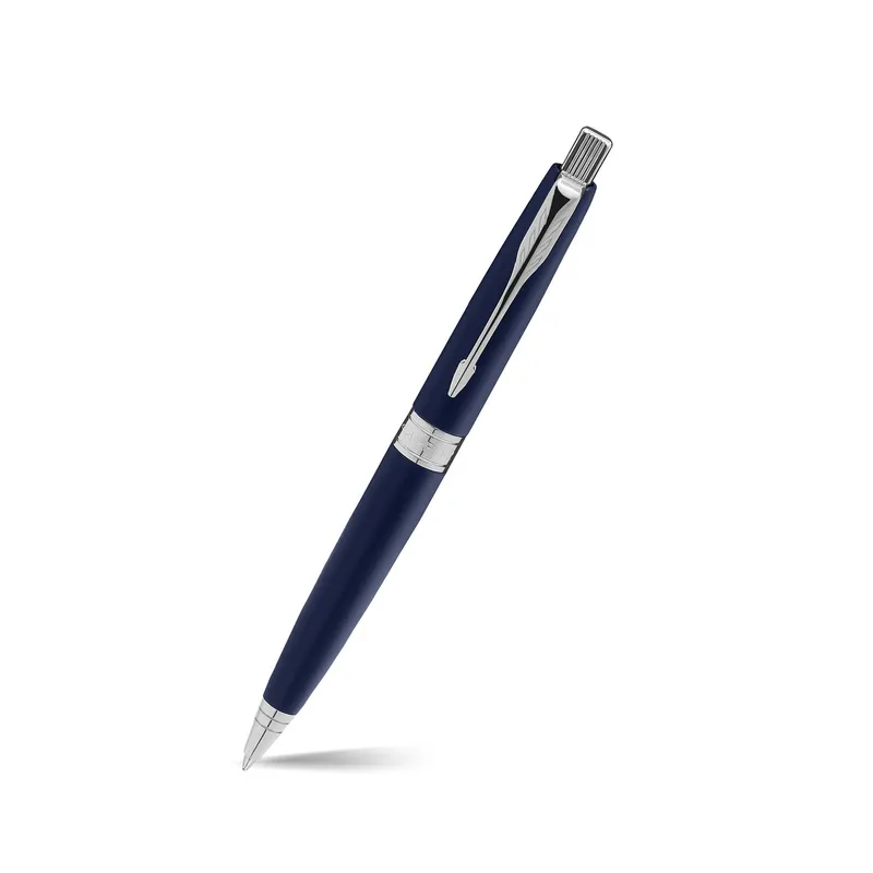 Parker Aster Matte Blue Chrome Trim Ballpoint Pen