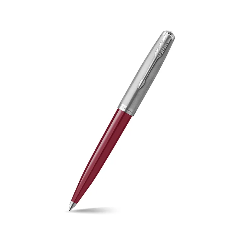 Parker 51 Burgundy Chrome Trim Ballpoint Pen