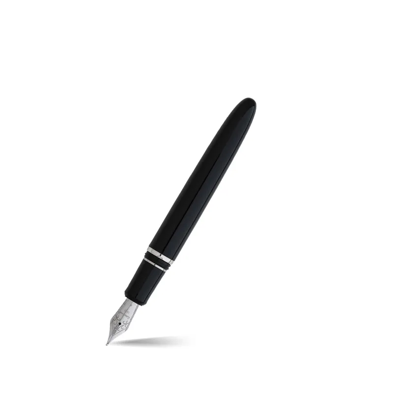 Esterbrook Estie Oversize Ebony Black Fountain Pen with Palladium Trims - Medium