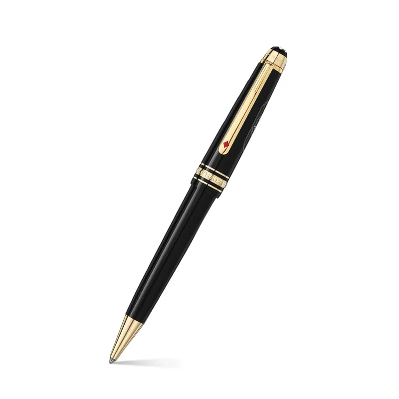 Montblanc 128380 MeisterstÃ¼ck Midsize 'Around The World In 80 Days' Ballpoint Pen - Anthracite With Gold Trims