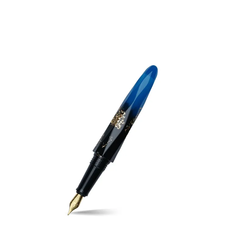 Benu Briolette Luminous Sapphire Fountain Pen - Fine